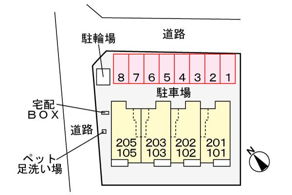 ネオ・ハーモニー・Ｓ　Ⅲ　　刈谷市近郊の賃貸はクラスホームの駐車場