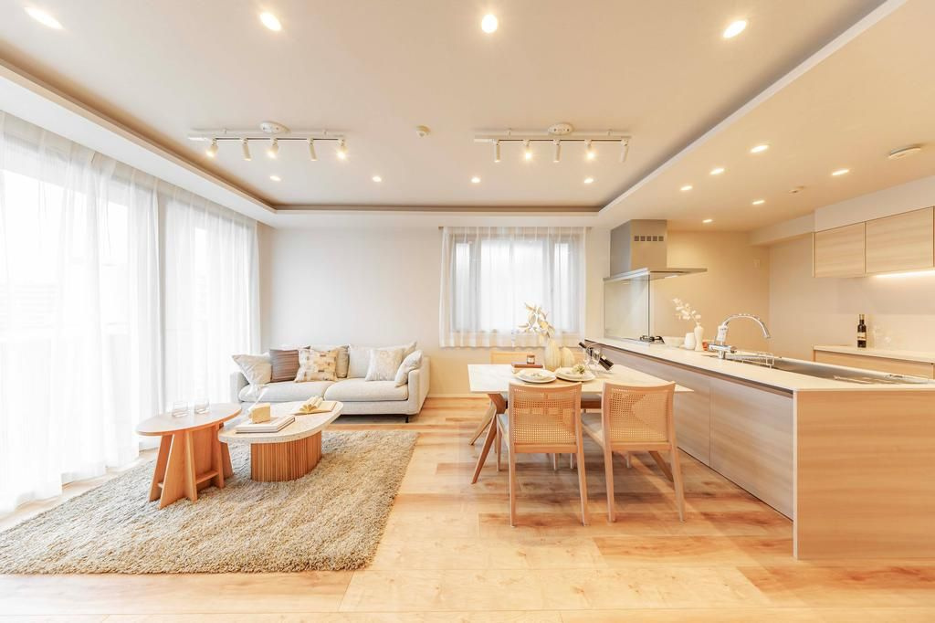 横浜シティタワー馬車道の居間・リビング