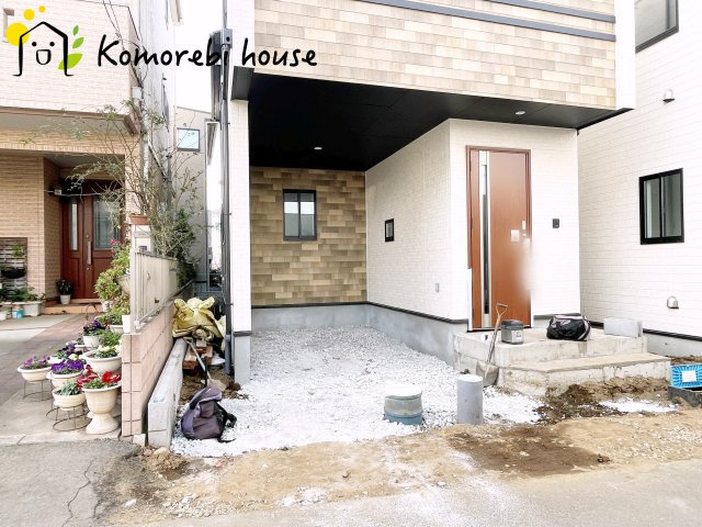 さいたま市北区盆栽町535番　新築一戸建て　ハートフルタウン　Cの駐車場|26.1.26　撮影済み