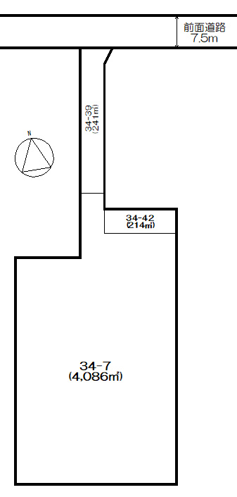 阿寒町仲町1丁目　売土地（1,300坪以上）の土地図