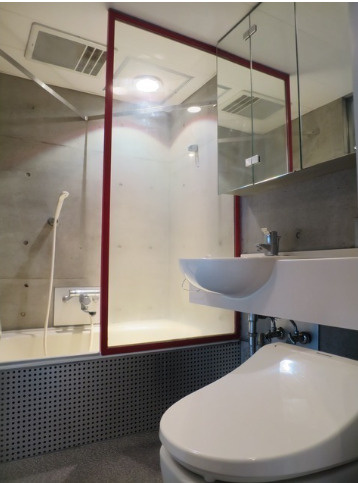 アルシェドゥ　南向き　カウンターキッチン　オートロック　浴室乾燥のトイレ