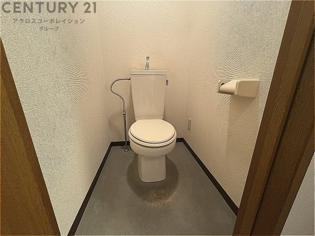 落ち着いた色調のトイレです♪