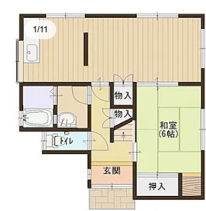 守山市播磨田町の住宅付店舗戸建の間取り
