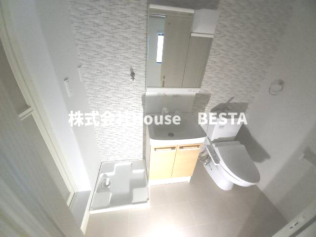 NET-K大倉山アークの洗面所