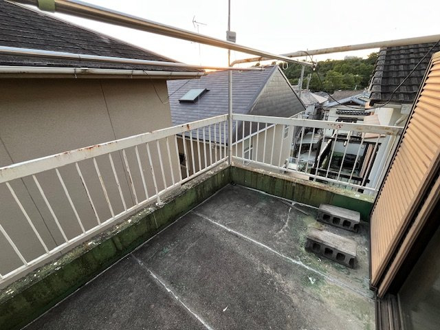 あかしあ台貸家のバルコニー