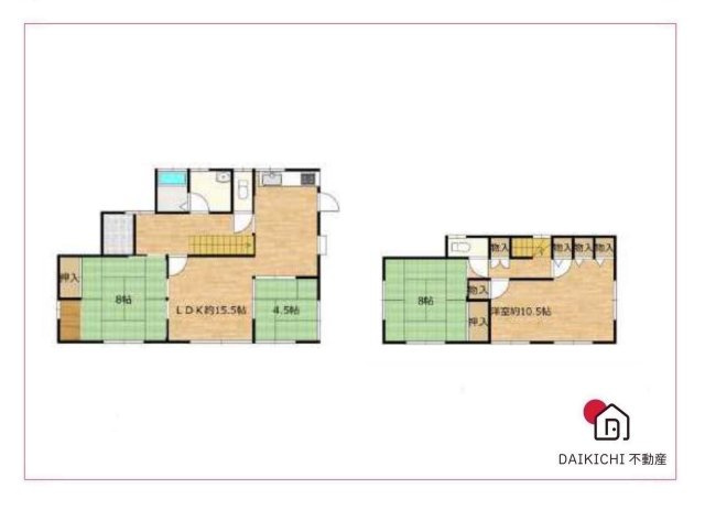 【間取り】 | 比企郡小川町東小川2B　中古戸建