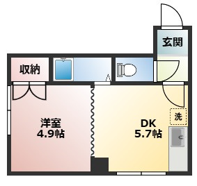 【間取り】 | 【CP対象】ラシュレ東札幌 | 間取りです