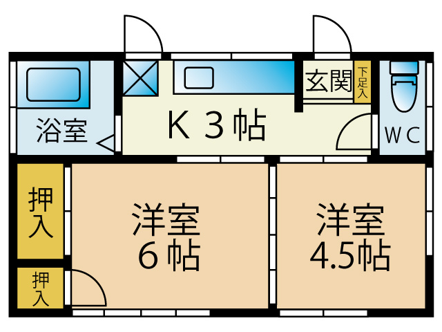 【間取り】 | 佐川貸家