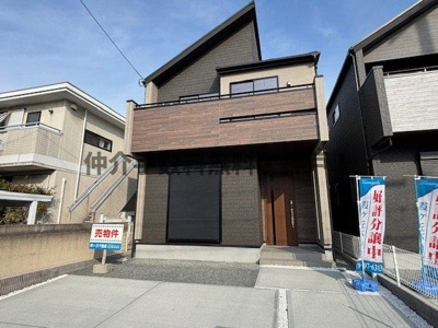 【外観】 | 神戸市須磨区東落合3丁目　新築戸建1号棟　仲介手数料無料！ | 建物外観を気になさる方へ、見た目の良い物件です