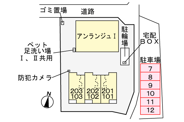 アンランジュⅡの駐車場|駐車場