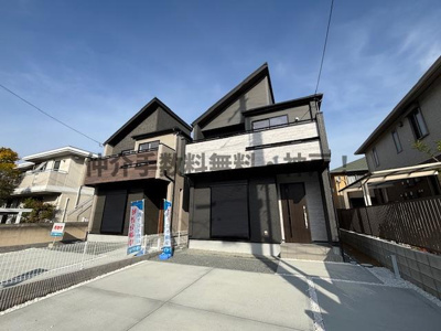 【外観】 | 神戸市須磨区東落合3丁目　新築戸建2号棟　仲介手数料無料！ | 外観です
