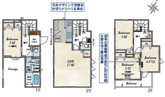 【間取り】 | 新築戸建　明石市松江 | ３(４)ＬＤＫ