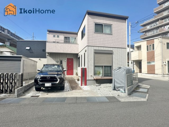 明石市大久保町谷八木　中古戸建の外観|山電藤江駅まで徒歩14分で便利！太陽光発電システム・蓄電池搭載で光熱費軽減！角地のセキスイハイム施工