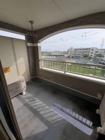 パーシモン北野のバルコニー