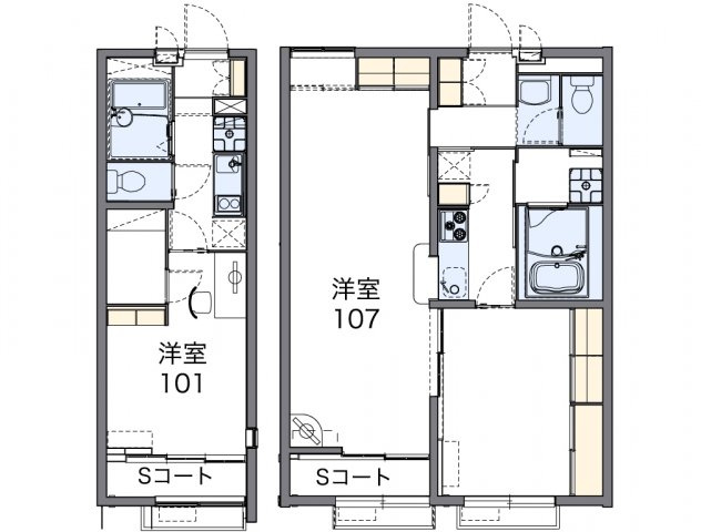 【間取り】 | レオパレスアルタイルⅡ | 画像2