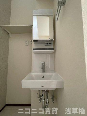 ハーモニーテラス大山Ⅲの洗面所|別号室イメージの為、現状を優先致します。