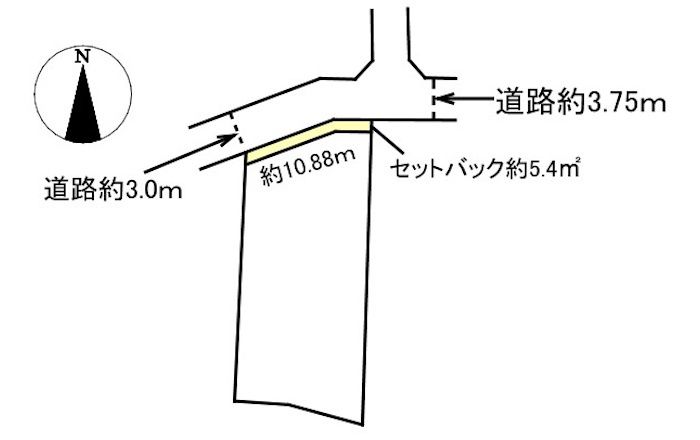 土地　竹鼻町飯柄の区画図