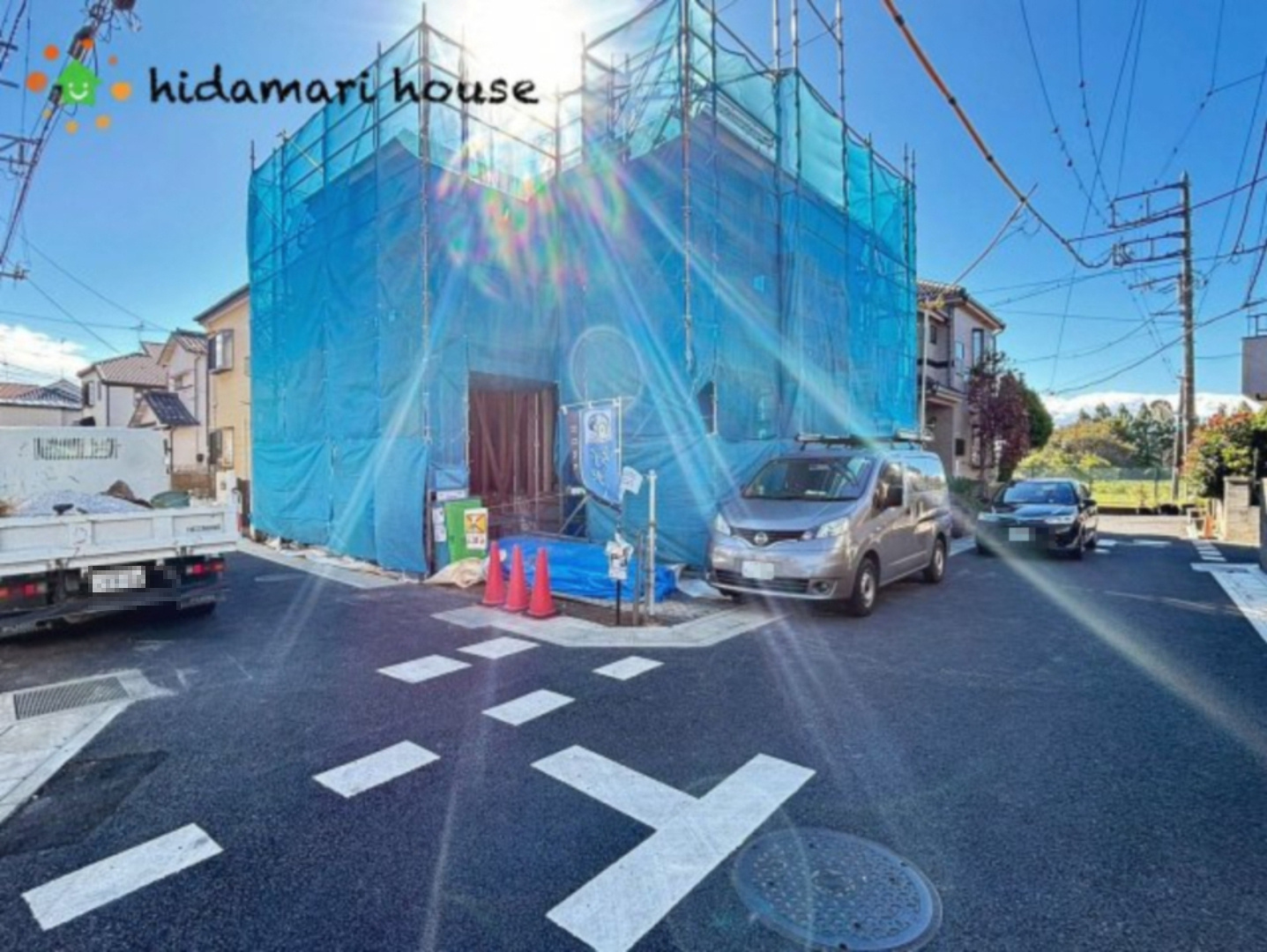 見沼区東大宮55期　新築戸建　GRACE01の前面道路含む現地写真