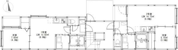 ル・シェール南名古屋の区画図