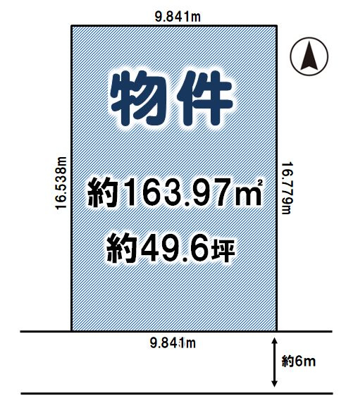小山市駅南町6丁目の土地図
