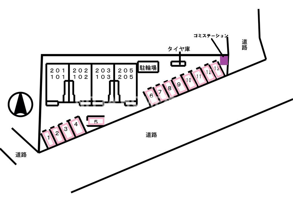 フローレンスの区画図