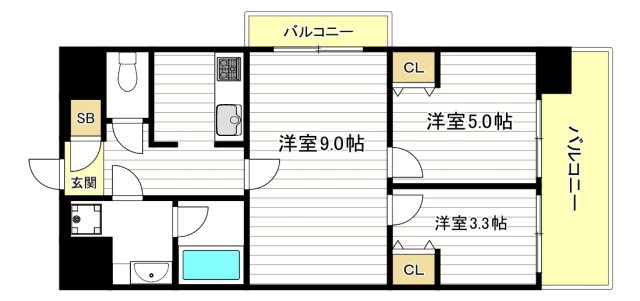 THE MUSIC COURTの間取り