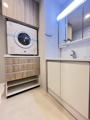 大阪市城東区関目３丁目の賃貸マンションの独立洗面台