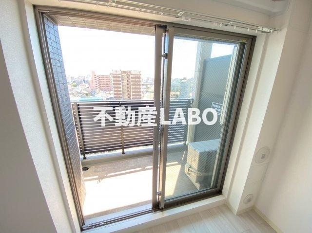 プレデコート北田辺のバルコニー