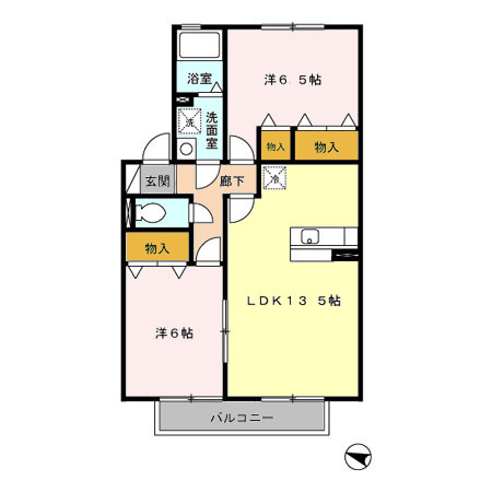 ヴェルドミール･大山の間取り|使い勝手の良い間取りです♪