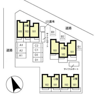 【区画図】 | タウンハウス セリージュ