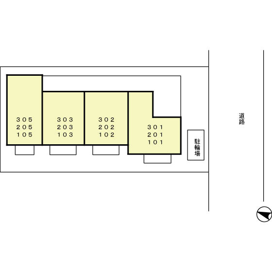 ビラージュの区画図