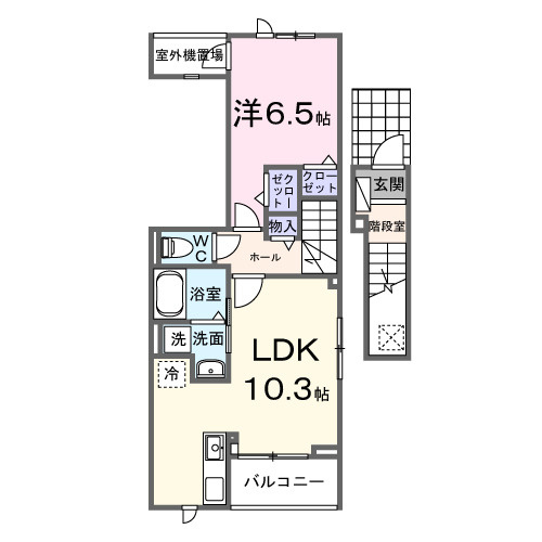 ピースフルⅢの間取り