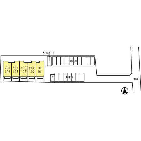 パドレ73の駐車場|駐車スペースもあります☆
