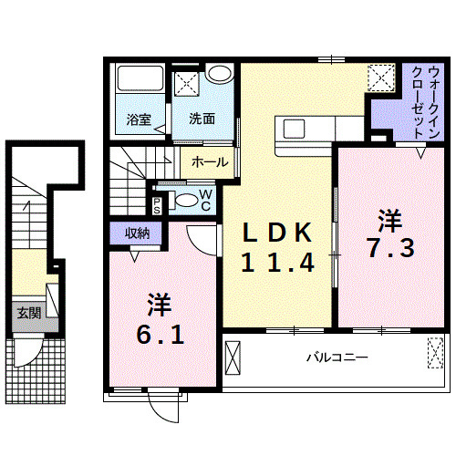 ニシルラッキーキャットの間取り
