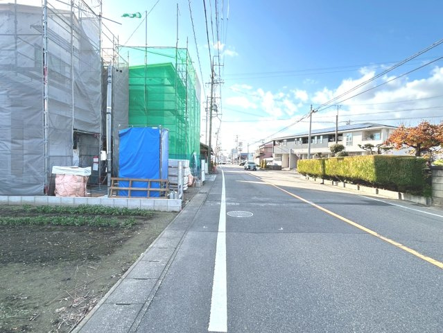 ハートフルタウン　江南市宮後町２期　全１区画分譲の前面道路含む現地写真|「現地（2025年11月6日）撮影」　
■前面道路　
■ヤマダ不動産　株式会社リライフ