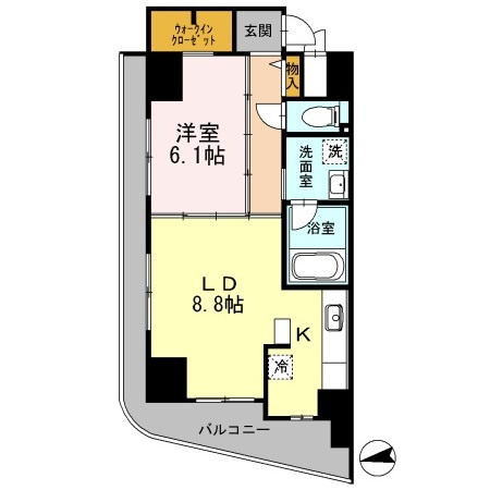 【間取り】 | カスタリアタワー肥後橋
