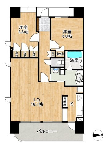 リビオ柏木の間取り