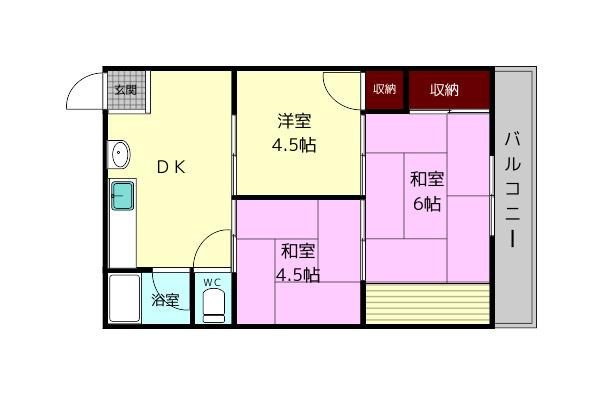 橋本マンションの間取り
