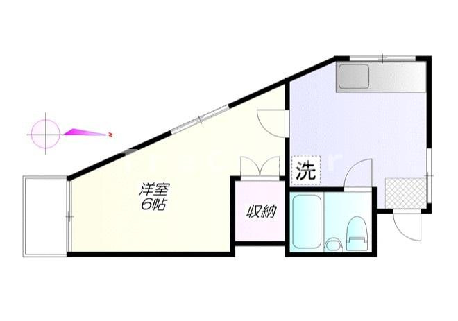福山アパートの間取り