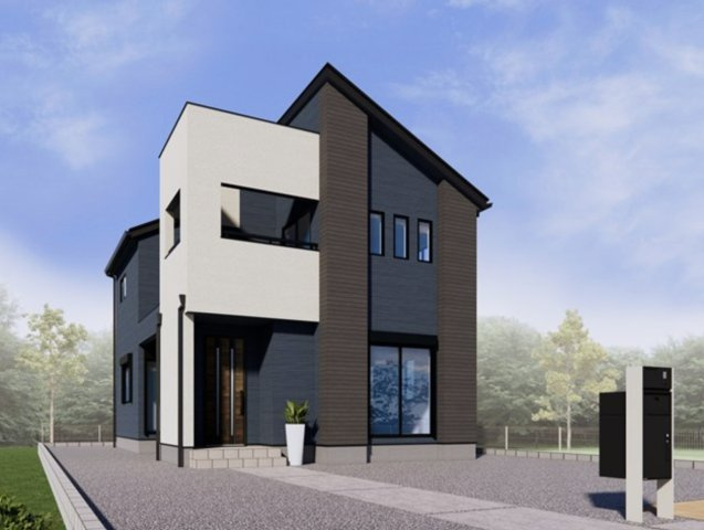 【外観パース】 | 加須市下高柳　新築戸建　全3棟　2号棟 | 2号棟