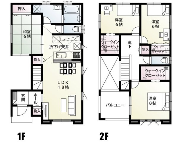 【間取り】 | 加須市下高柳　新築戸建　全3棟　2号棟