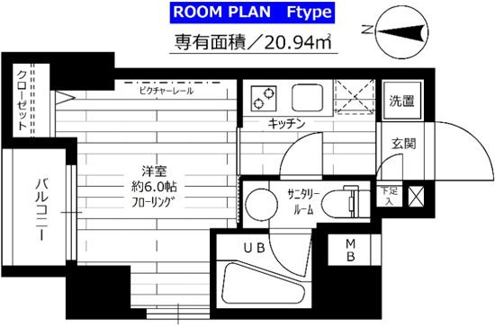グランドコンシェルジュ錦糸町アジールコートの間取り