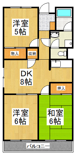 城所マンションの間取り
