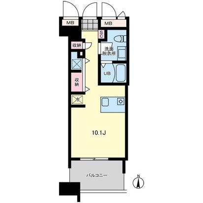 プライマル亀戸の間取り
