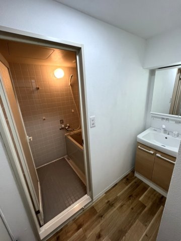 土浦ガーデンハウスの独立洗面台|洗面室