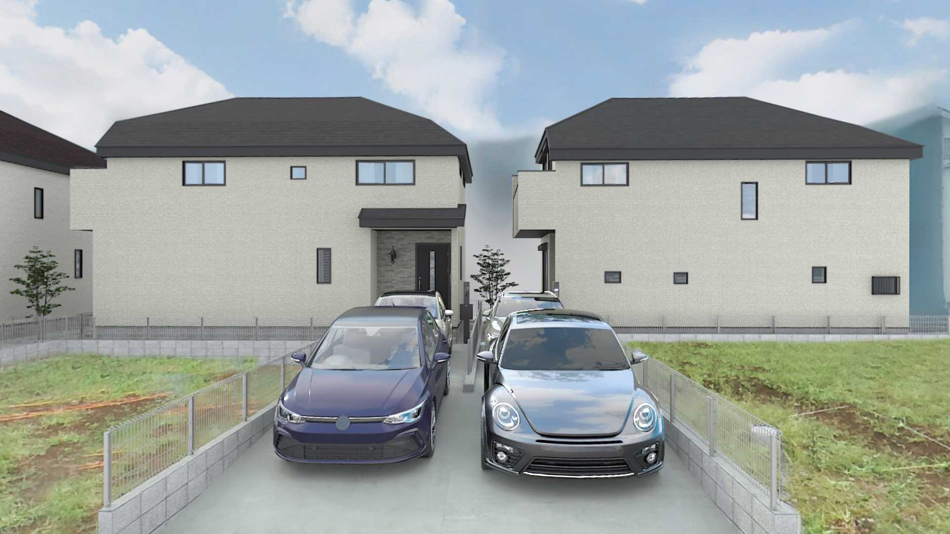 練馬区大泉町2丁目　ZEH水準省エネ邸宅　全7棟の外観