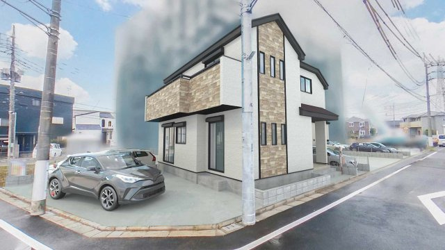 練馬区大泉町2丁目　ZEH水準省エネ邸宅　全7棟の前面道路含む現地写真