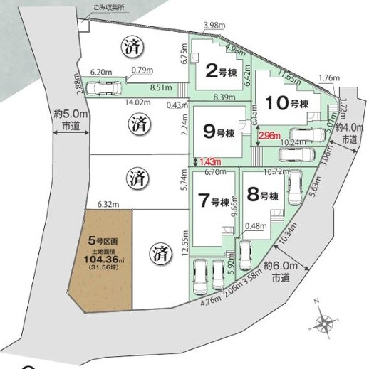【区画図】 | 綾瀬市寺尾本町3丁目 新築戸建 全10棟