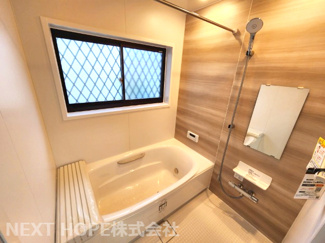 【浴室】 | 川西市丸山台３丁目中古戸建 | 新品のユニットバスです♪一日の疲れを癒してくれます！！浴室乾燥機付きで雨の日のお洗濯物も困りませんね！