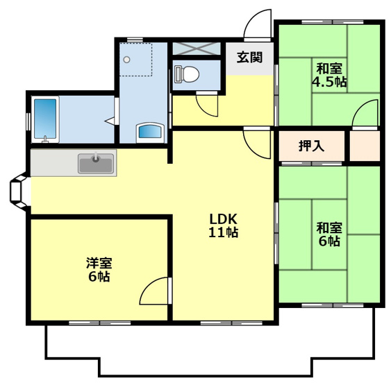 【間取り】 | アメニティ２１